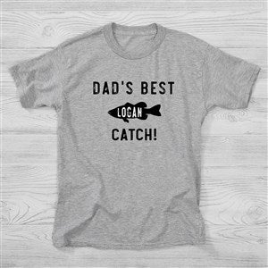 Reel Cool Like Dad Personalized Hanes® Youth T-Shirt - Youth Small - White