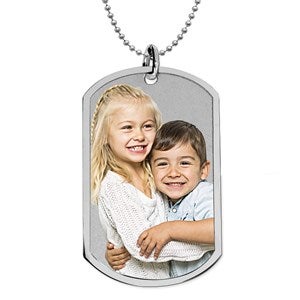 Personalized Color Photo Dog Tag Pendant