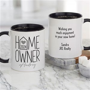 Home Owners Personalized Coffee Mug 11 Oz.- Black