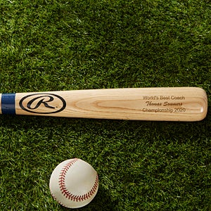 You're Number One Personalized Wooden Baseball Bat