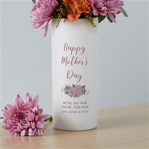 Floral Love For Mom Personalized Ceramic Vase, Custom Flower outlets Vase, Mother's Day Gift, Gift for Mom, Personalized Mother's Day