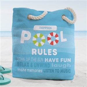 Pool Welcome Personalized Beach Bag - Large