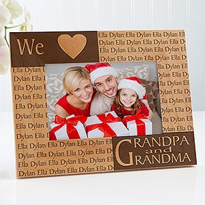 Our Loving Hearts Holiday Personalized Frame- 4 x 6