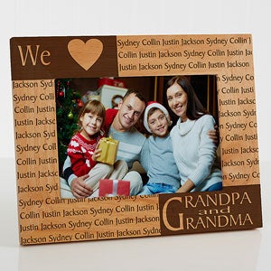 Our Loving Hearts Holiday Personalized Frame- 5 x 7