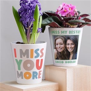 I Miss You Personalized Mini Flower Pot  - 41395