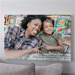 Photo Expression For Her Personalized Canvas Print  - 28 X 42