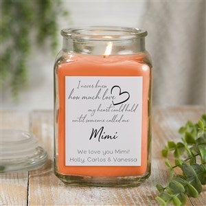 Grandparent Love Personalized Scented Glass Candle Jar