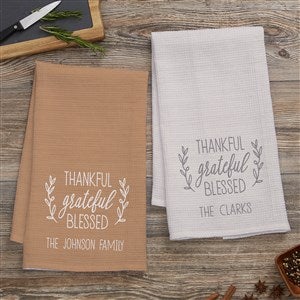 Thankful Grateful Blessed Personalized Hand Towel