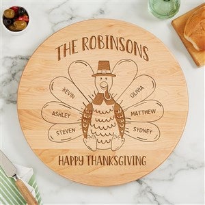 Thankful Turkey Personalized 15 Lazy Susan