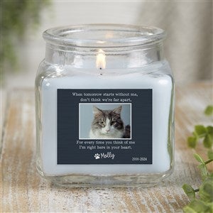 Pet Memorial Personalized 10 Oz. Linen Candle Jar