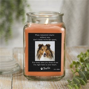 Pet Memorial Personalized 18 Oz. Pumpkin Spice Candle Jar