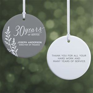 Retirement Personalized Ornament- 2.85 Glossy - 2 Sided