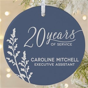 Retirement Personalized Ornament- 3.75 Matte - 1 Sided