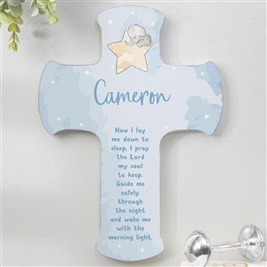 Baby Elephant Bedtime Prayer Personalized Child's Cross- 8x12