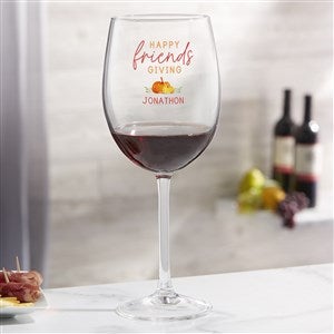 Friendsgiving Personalized Red Wine Glass