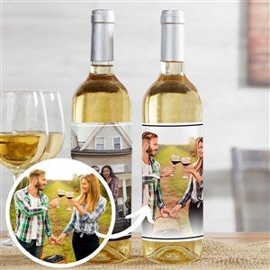 Cartoon Yourself Photo Message Wine Bottle Label