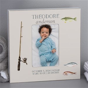 Gone Fishing Personalized 4x6 Box Frame - Vertical