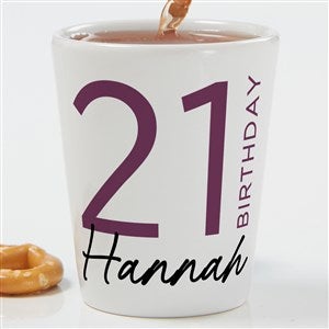 Birthday Bash Personalized Shot Glass