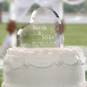 Personalized Wedding Cake Topper - From This Day Forward