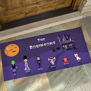 Personalized Oversized Halloween Doormats - Halloween Family