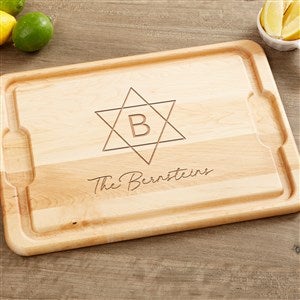 Seasonally Script Personalized Maple Cutting Board - 12x17