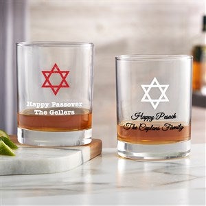 Choose Your Icon Personalized Passover Whiskey Glass