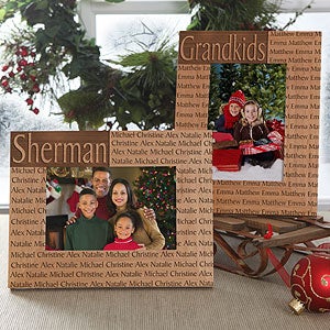 Family Name Personalized Picture Frames - Horizontal