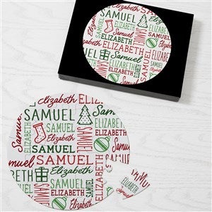 Holiday Repeating Name Personalized Puzzle - 26 Pieces