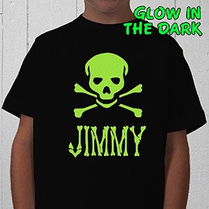 Glow-in-the-Dark Skull- Youth T-Shirt