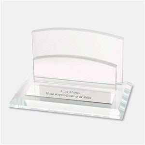 Corporate Engraved Glass Business Card Holder - 43022