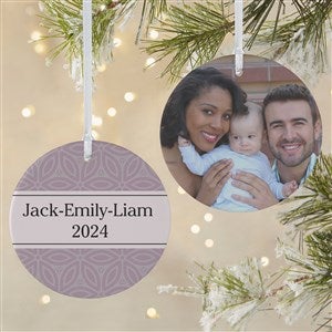 Christmas Custom Pattern Personalized Ornament-3.75 Matte - 2 Sided