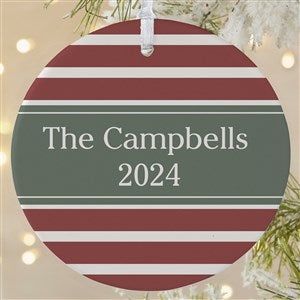 Christmas Custom Pattern Personalized Ornament-3.75 Matte - 1 Sided