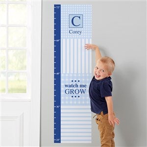 Gingham Personalized Wall Decal Growth Chart