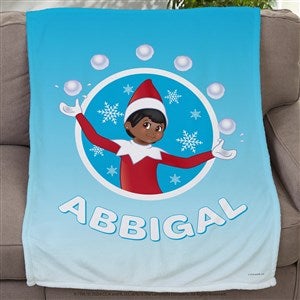 The Elf On The Shelf Snowball Personalized Fleece Blanket - 30x40