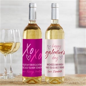 Galentine's Day Personalized Valentine's Day Wine Label