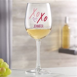 Galantine's Day Personalized Valentine's Day White Wine Glass