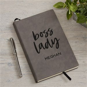 Boss Lady Personalized Charcoal Writing Journal