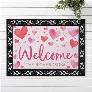 Painted Hearts Personalized Doormats - 44534