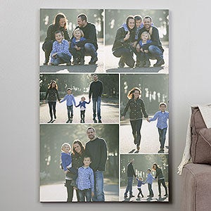 Custom Photo Collage Canvas Print - 28x42