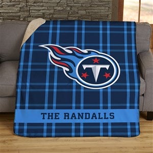 NFL Tennessee Titans Helmet Personalized 60x80 Sherpa Blanket