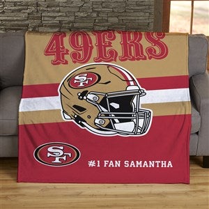 49ers Throw Blanket Logo Football Helmet San Francisco 49ers Gift -  Personalized Gifts: Family, Sports, Occasions, Trending