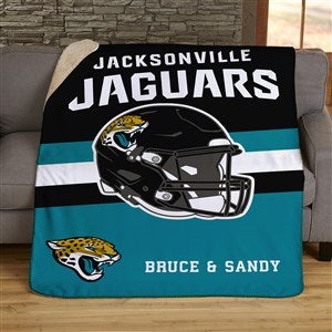 NFL Las Vegas Raiders Helmet Personalized 50x60 Sherpa Blanket