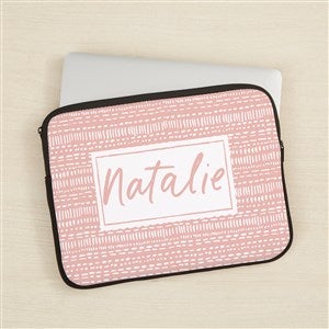 Personalized Pink Laptop Sleeve