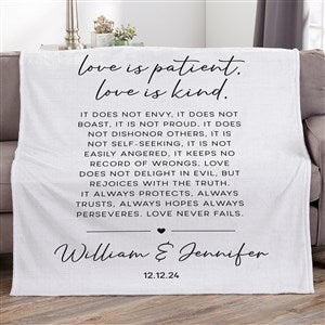 Love is Patient Personalized Blanket  - 44949