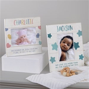 Personalized Baby Shiplap Frame - Hi Little One - 44967