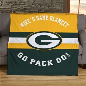 NFL Classic Green Bay Packers Personalized 60x80 Plush Fleece