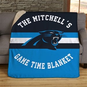 NFL Carolina Panthers Helmet Personalized 50x60 Plush Fleece Blanket