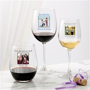 Picture Perfect Personalized Wine Glass Collection - 45101