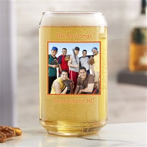 Picture Perfect Personalized Pilsner Beer Can Glass