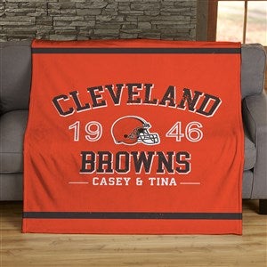 NFL Established Cleveland Browns Personalized 50x60 Sherpa Blanket